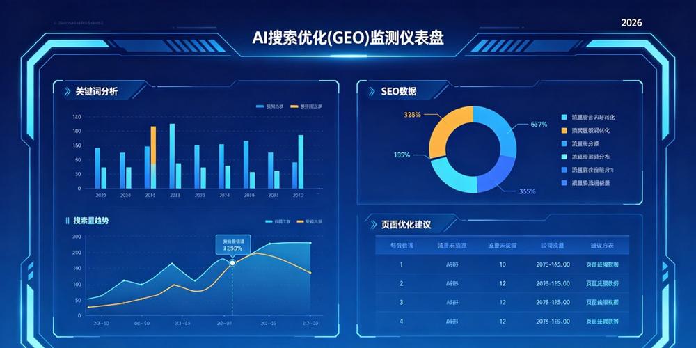 AI搜索下的品牌提及监测曲线图