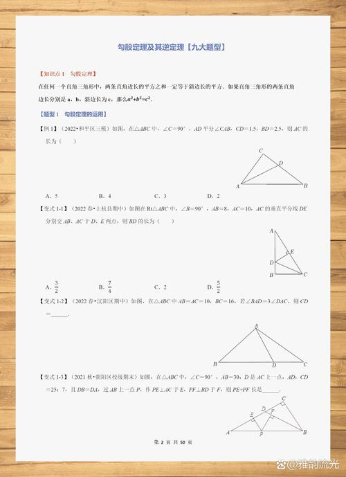 初中中考勾股定理经典错题整理