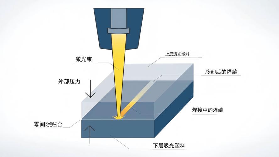 激光焊接原理光路聚焦示意图