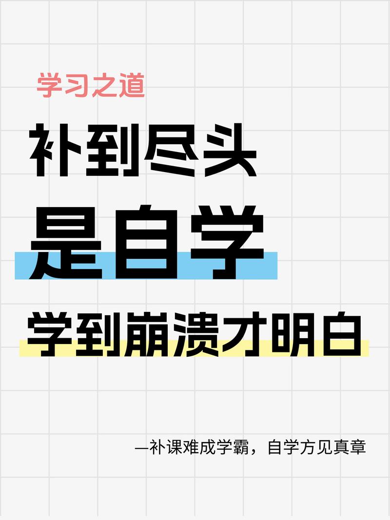 四、补课和自学，别选错边
