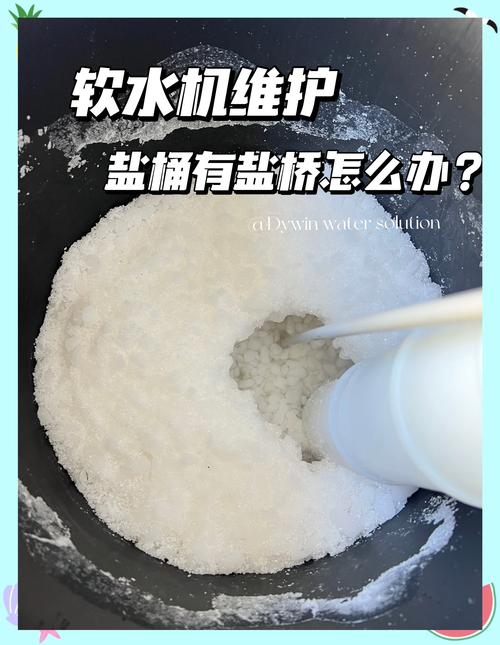 家用软水机加盐操作实拍图