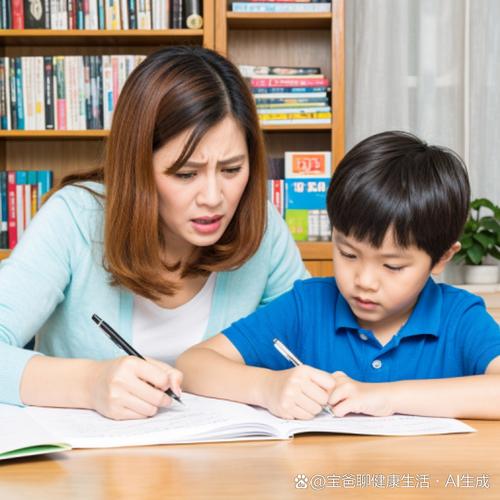 家长辅导小学生写作业崩溃实拍