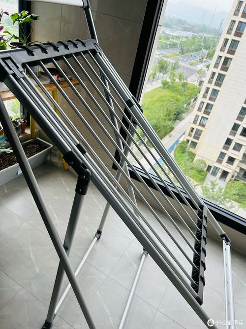 网红折叠落地晾衣架阳台积灰实拍