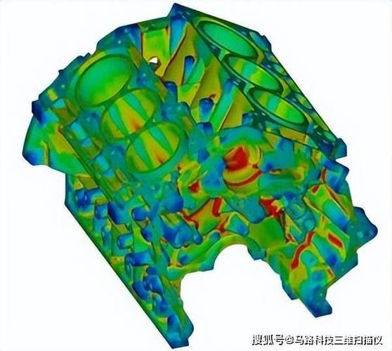 冲压模具结构工业仿真应力分布云图