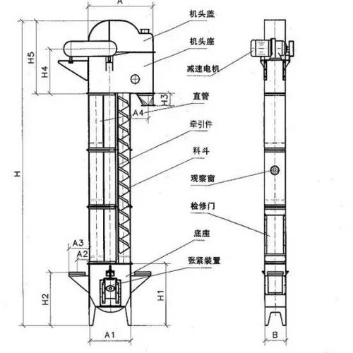 提升机结构设计图纸详解