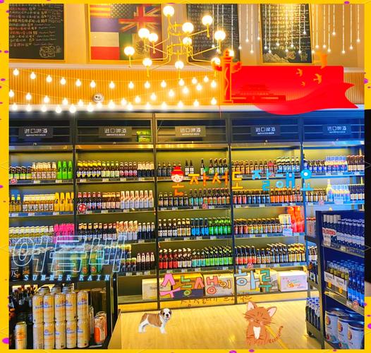 国产瓶装精酿啤酒门店陈列场景