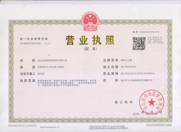 有限责任公司工商股权登记信息页