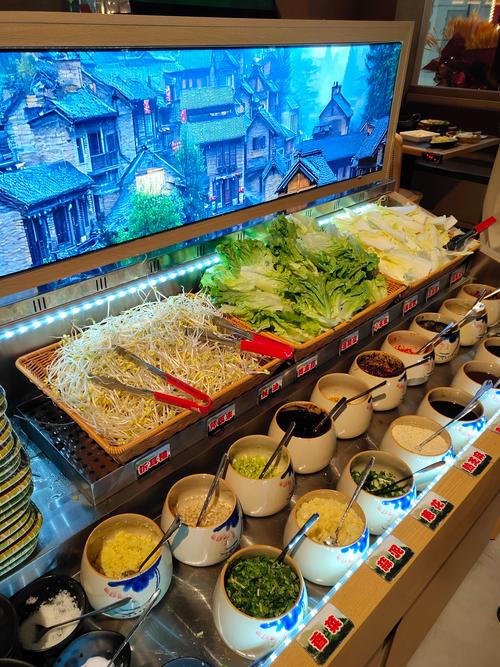 牛华八婆调料台俯拍