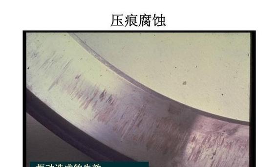 工业轴承剥落失效 滚道麻点微观图