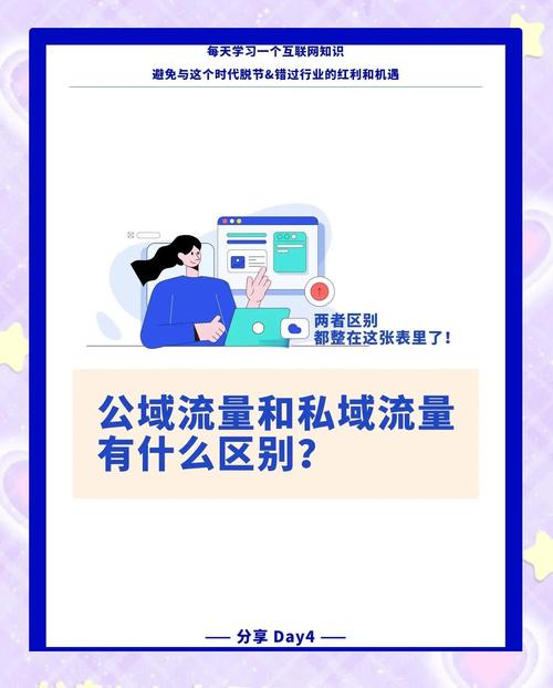 私域流量与公域流量对比图