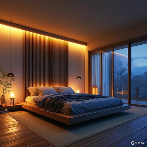 卧室暖光环境营造昼夜节律养护场景