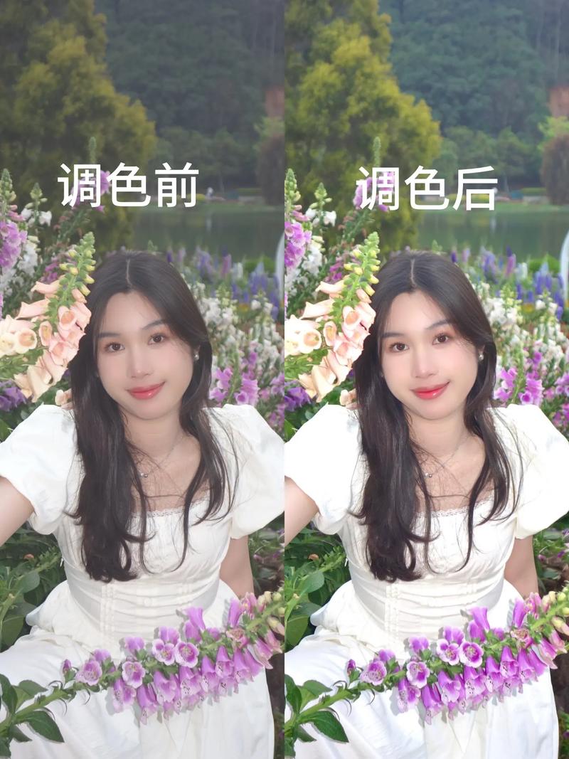 胶片质感婚礼视频调色前后对比