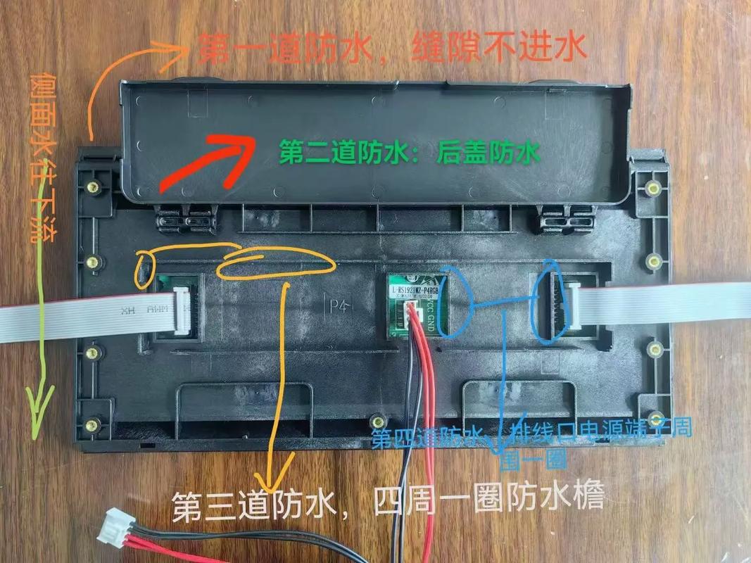 工业显示屏散热设计与风扇安装示意