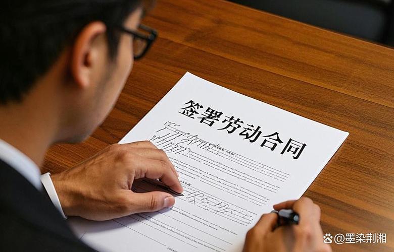 企业HR新员工劳动法合同签订现场