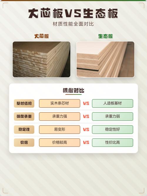大芯板质量鉴别对比图