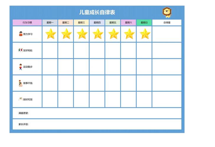 儿童可视化任务白板自我管理