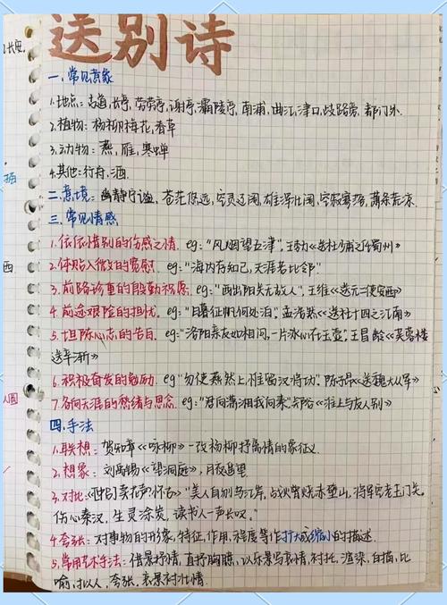 升学备考经验拆解筛选手写笔记