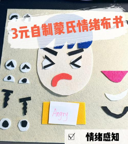 儿童情绪脸谱卡片 亲子互动游戏