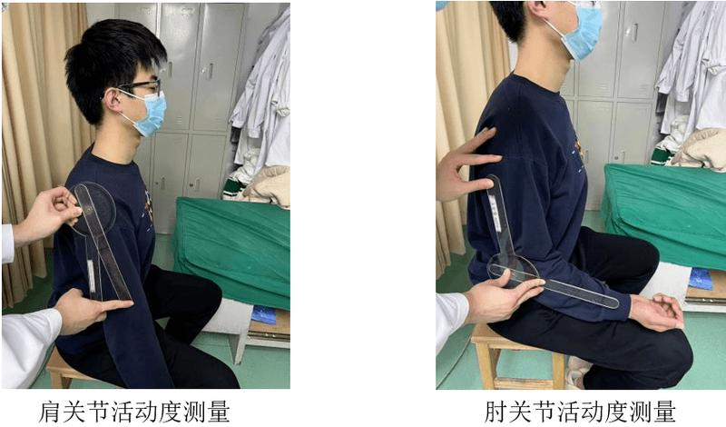 传统人工关节活动度测量现场