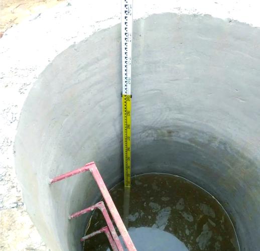 闭水试验水位标记现场实拍