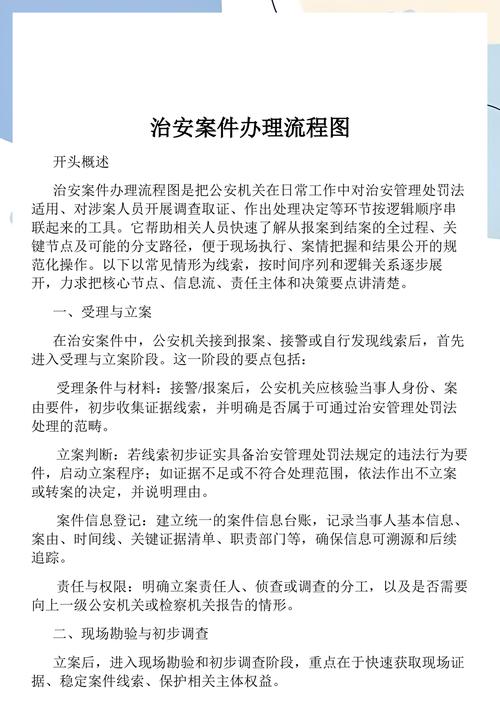 治安管理处罚案件处理流程告知书