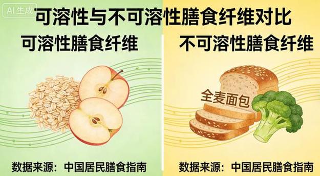 功能性便秘可溶性不可溶性膳食纤维对比图