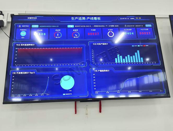 机械加工车间工序追溯信息板实拍
