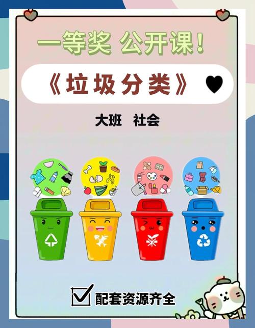 小学生垃圾分类课堂游戏图卡