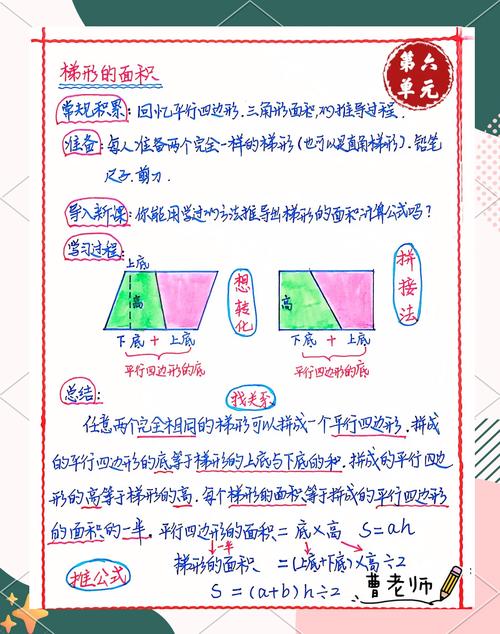 小学五年级梯形面积错题手绘实拍