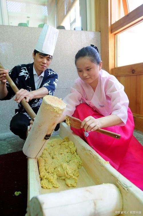 朝鲜族打糕制作过程