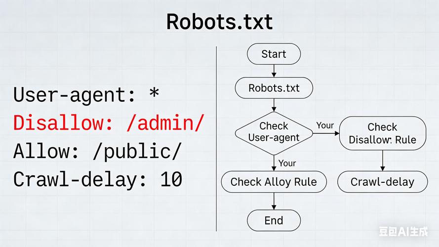 robots.txt 屏蔽爬虫规则示意图