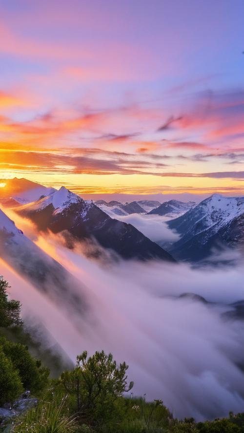 歌乐山狮子峰日出全景