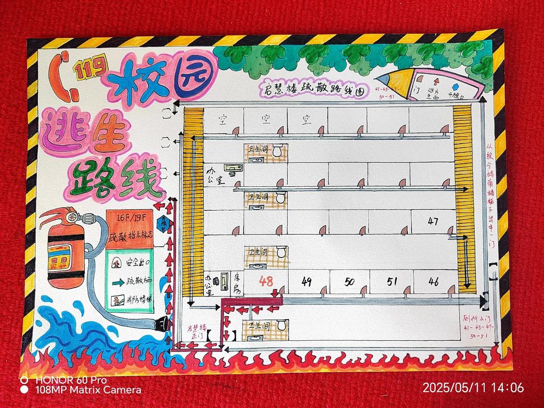 校园户外探索安全边界划分示意图