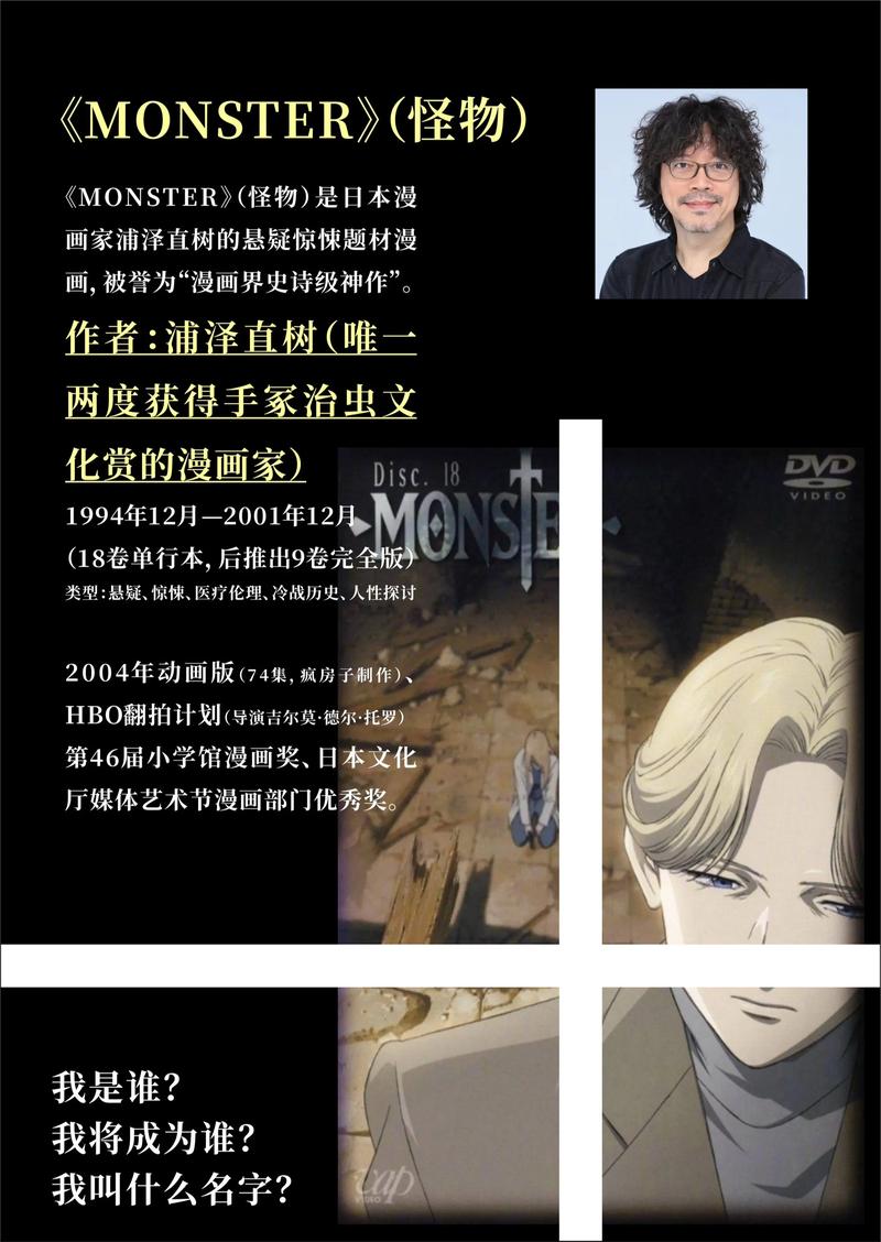 漫画推荐 Monster 浦泽直树 封面
