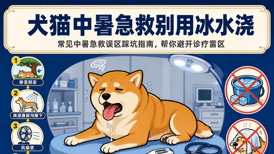 宠物中暑错误浇冰水操作实拍
