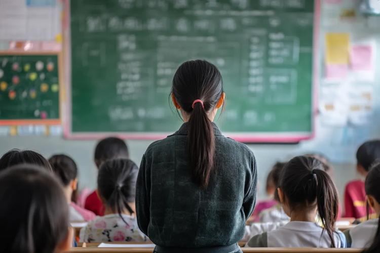 公开课教室低头沉默的学生背影