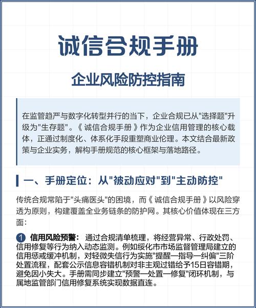 可落地的诚信原则风险防范建议