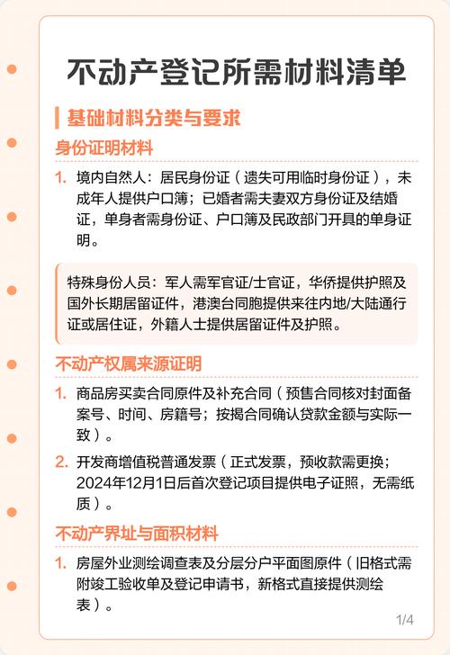 南京不动产登记中心过户材料清单