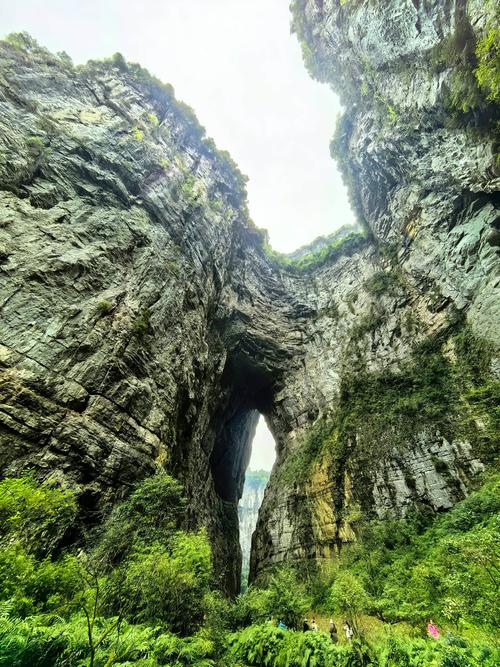 武隆喀斯特天生三桥天生桥全景