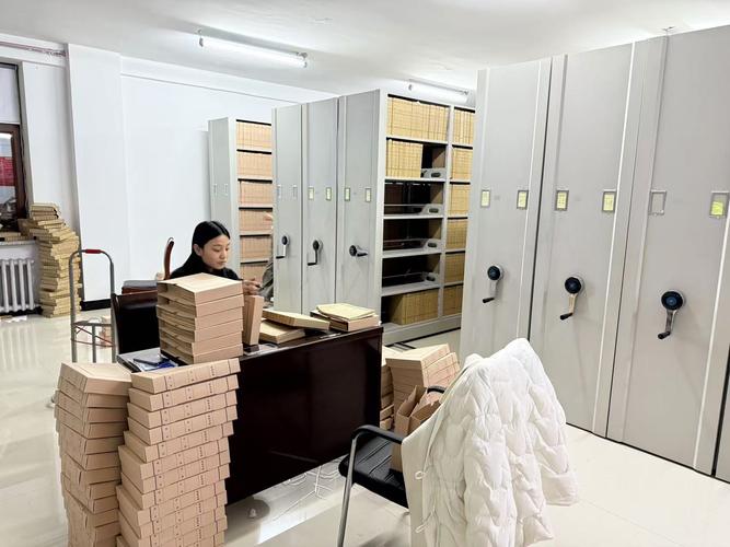 继承律所办公室档案柜堆满案卷的场景图