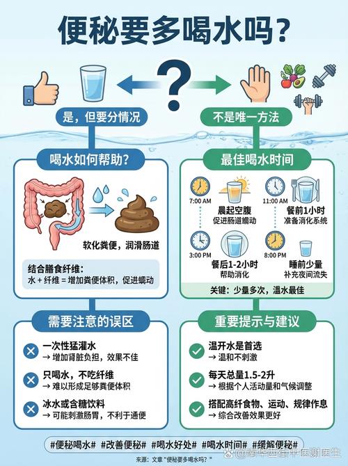 怎么喝水才能帮你软化大便