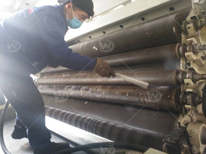 干冰清洗机管道内部清洗作业示意图