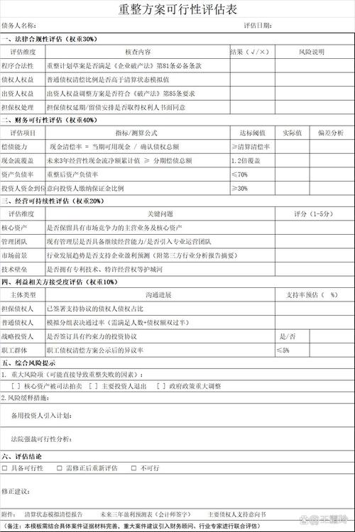 项目可行性资源匹配校验对照表