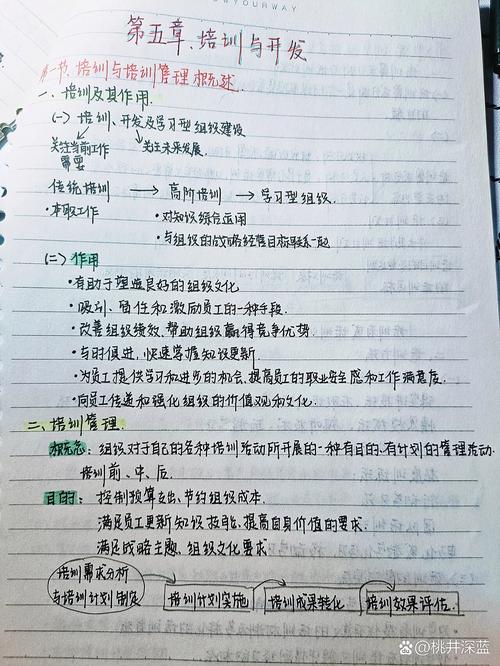 人力资源管理师真题考点标注手写笔记实拍