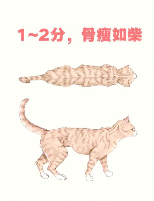 犬猫俯视腰线对比示意图