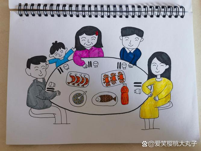 亲子手绘函数图像餐桌草稿纸