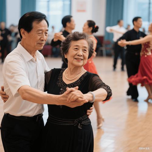 中年人跳交谊舞轻松健身