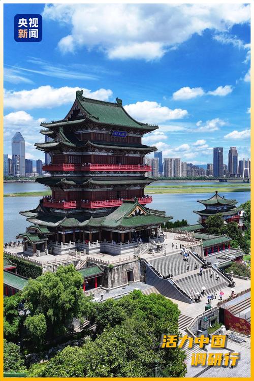 滕王阁五层东廊江景