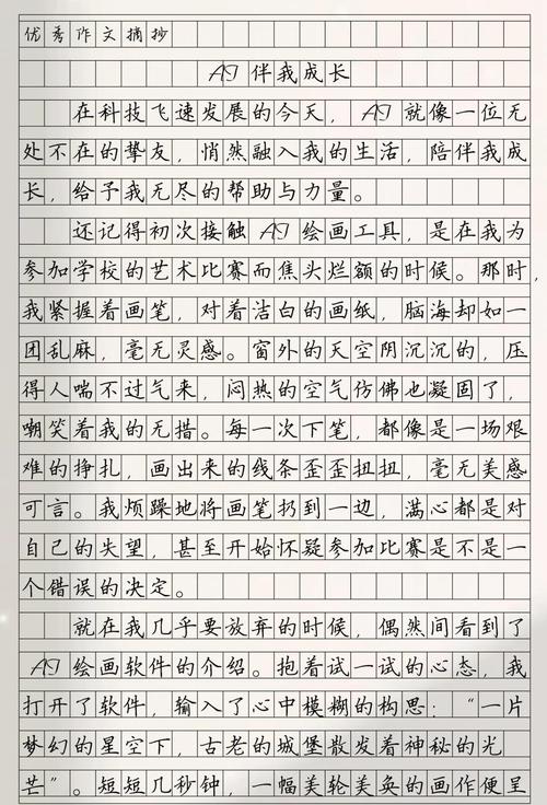 小学生作文课对比AI作文与手写笔记场景