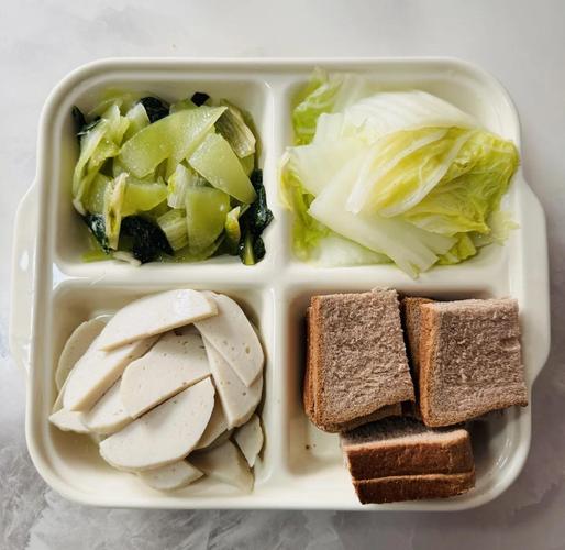 错误清淡饮食白水煮菜套餐实拍